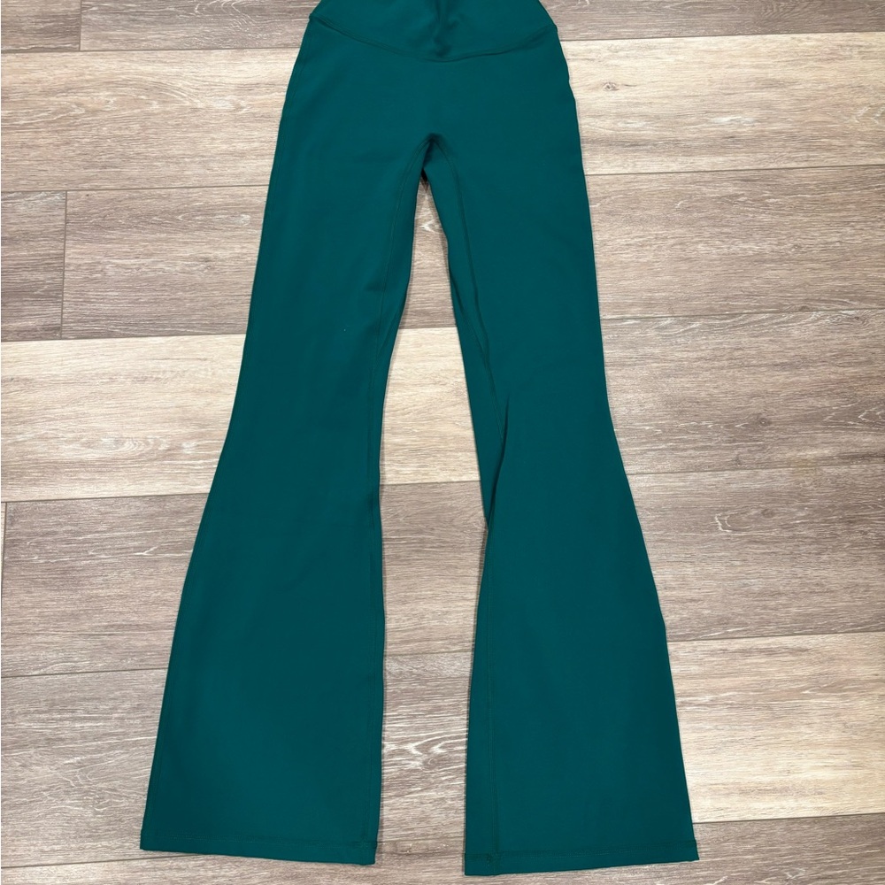 Teal Flared Leggings NEVER WORN